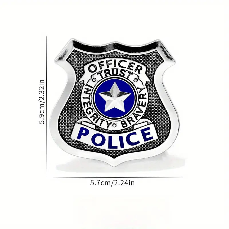 Police Bravery Badge - Silver