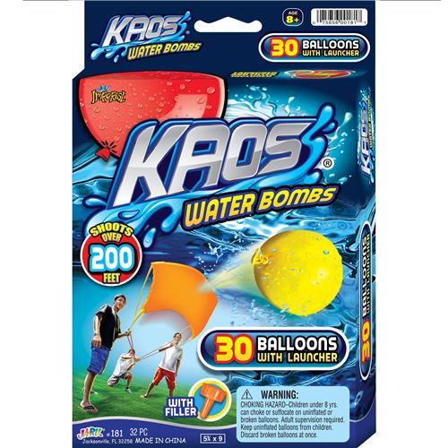 3 MAN WATER BALLOON LAUNCHER & 30 WATER BOMB BALLOONS