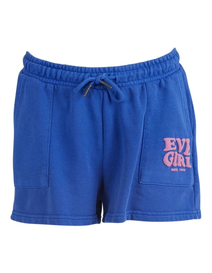 Eve Girl  Aths Fleece Short 8-16 Years - Blue