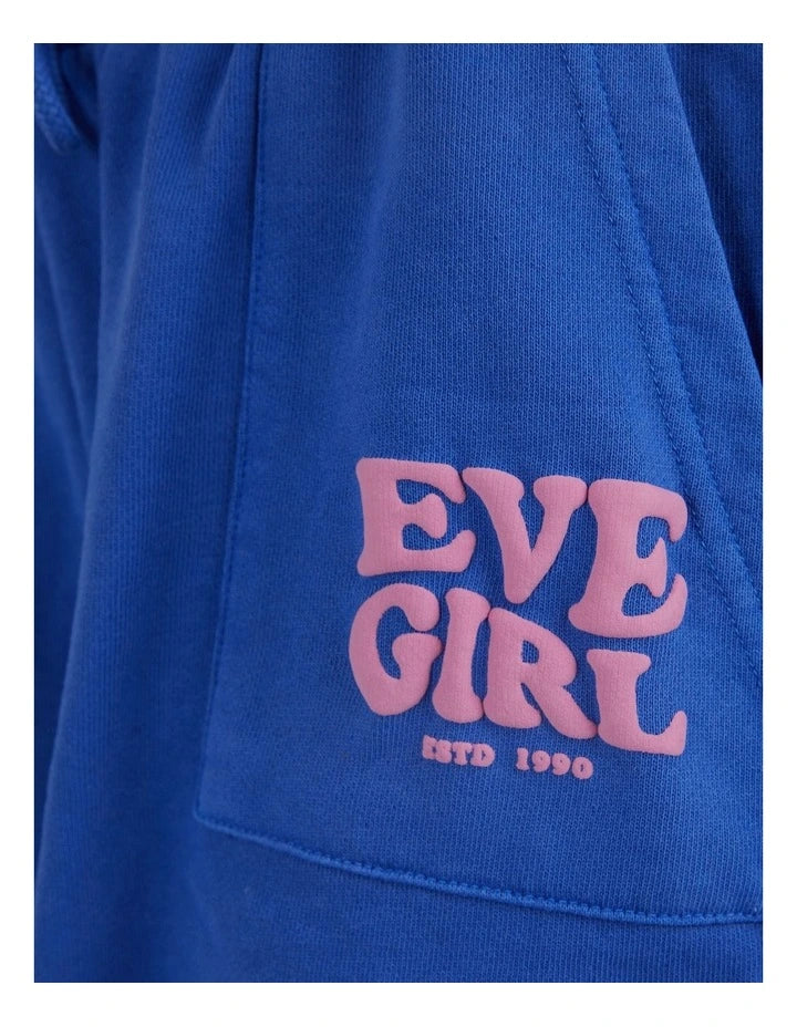 Eve Girl  Aths Fleece Short 8-16 Years - Blue