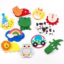 Wooden Clip  Fridge Magnets - Asst