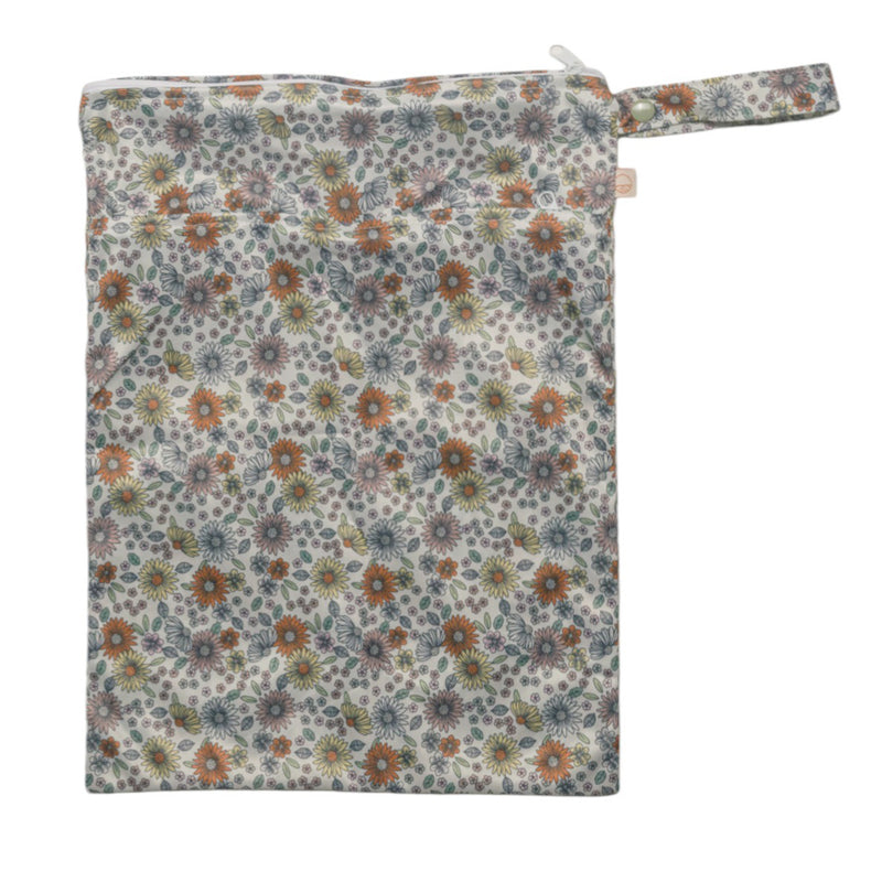 Nestling Double Pocket Wet Bag - Floral Fields