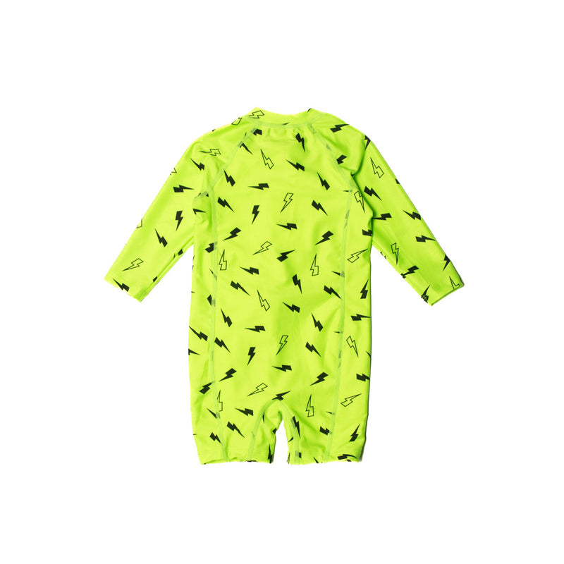 Nestling | Neon by Nestling Shortie Swimmers - Green Bolts