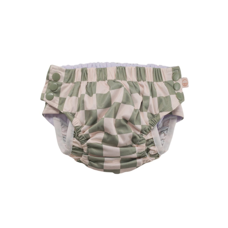 Nestling Swim Nappy - Moss Check