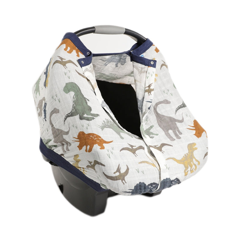 Little Unicorn: Muslin Car Seat Canopy - Dino Friends