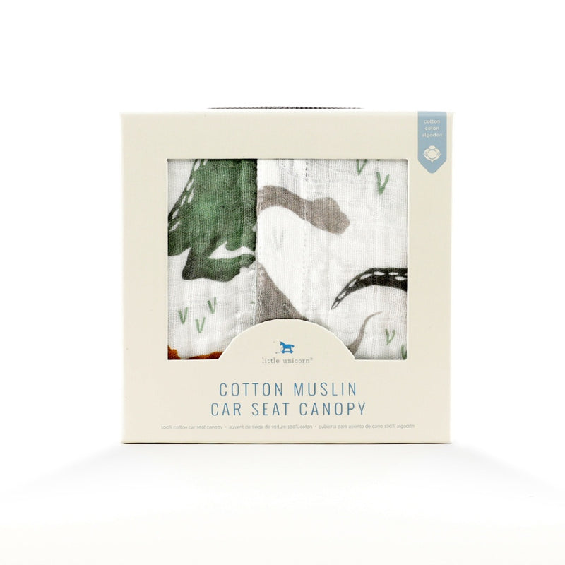 Little Unicorn: Muslin Car Seat Canopy - Dino Friends