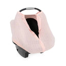 Muslin Car Seat Canopy V2  - Rose Petal