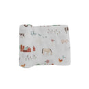 Little Unicorn | Single Cotton Muslin Swaddle - Farmyard