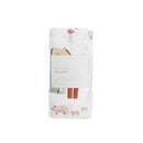 Little Unicorn | Single Cotton Muslin Swaddle - Farmyard