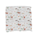 Little Unicorn | Single Cotton Muslin Swaddle - Farmyard