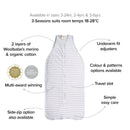 Woolbabe 3 Seasons Front Zip Sleeping Bag- Tide