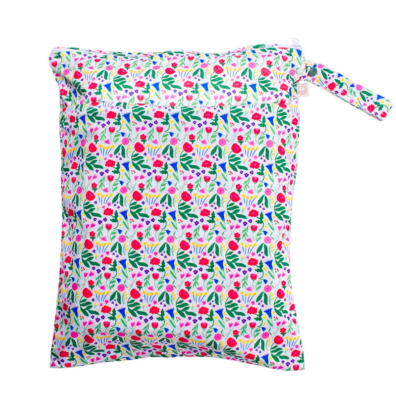 Nestling Double Pocket Wet Bag - Garden