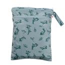 Nestling Double Pocket Wet Bag - Sage Rabbit