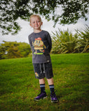BAND OF BOYS | Navy Wash Burger Shorts