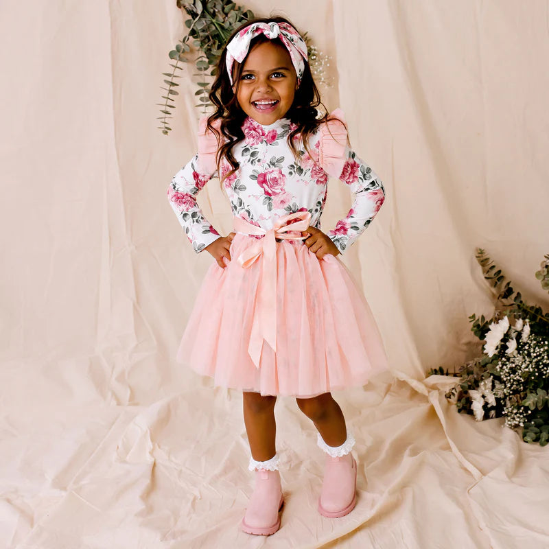 Designer Kidz| Tilly Floral L/S TuTu Dress