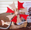 Wupper Airlines Crazy Bouncing Jumping Jumpkin Wooden Figurine Mobile