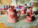 Pink Silicone Tea Set