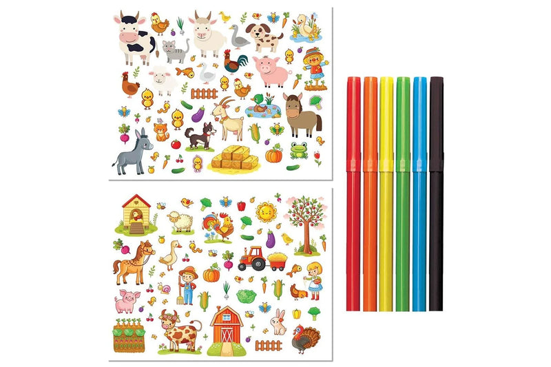 Kaleidoscope: Lap Desk Colouring Set - Farm RRP $27.99