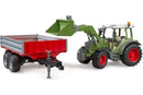 Bruder: 1:16 Fendt Vario 211 with Front Loader & Tipping Trailer