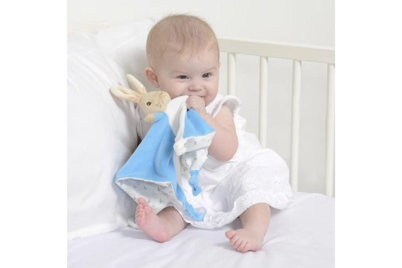 Beatrix Potter: Peter Rabbit Baby Comforter - Blue