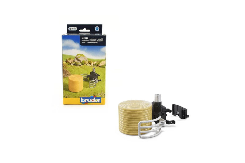Bruder | haffer Compact loader + bale gripper & 1 round bale