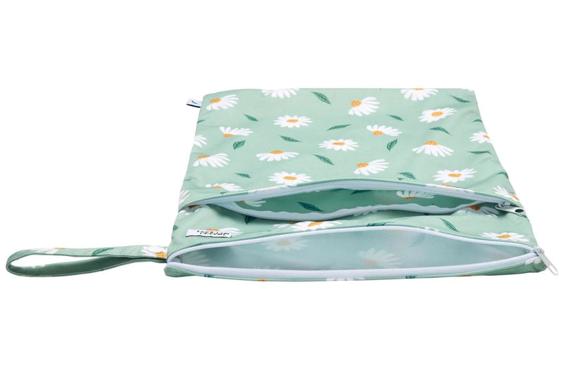 Snazzi |  Double Pocket Wet Bag - Daisy Meadow