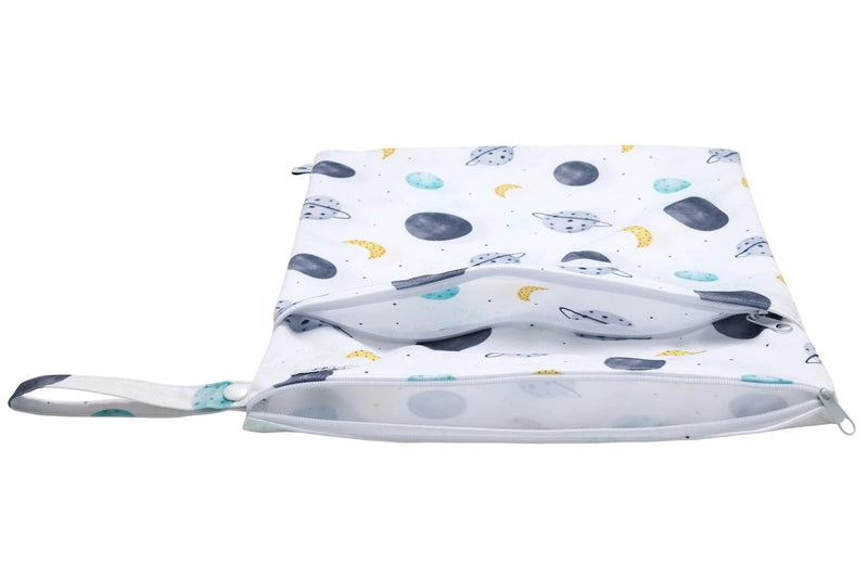 Snazzi | Double Pocket Wet Bag - Planets