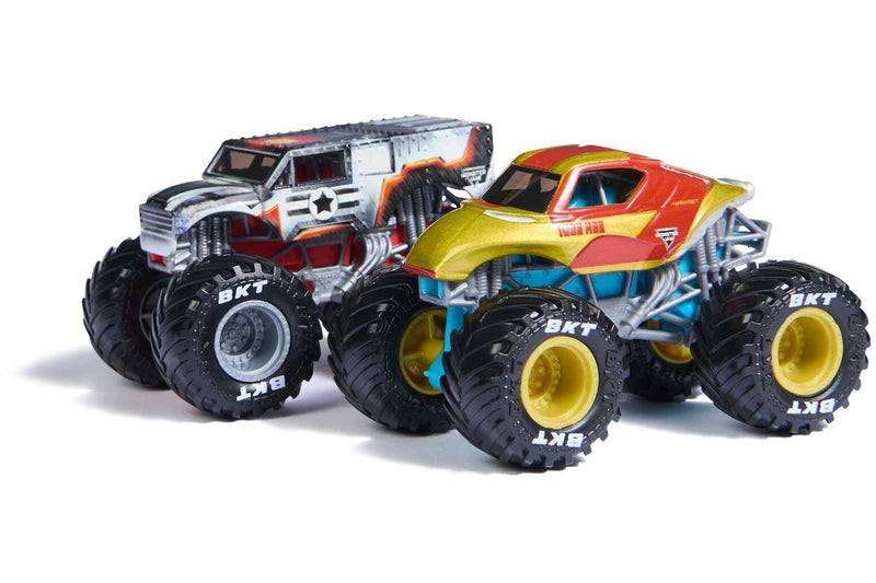 Monster Jam: 1:64 Scale Marvel 2-Pack - Iron Man vs. War Machine