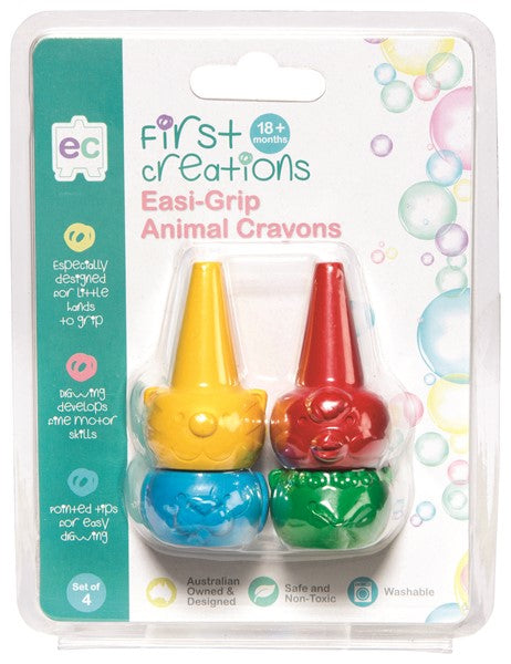 First Creations | Easi-Grip Animal Crayons