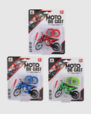 DIY Moto Die-Cast Motorbike Assorted Colours