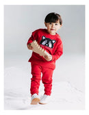 Animal Crackers | Contrast Raffi Crew-Red