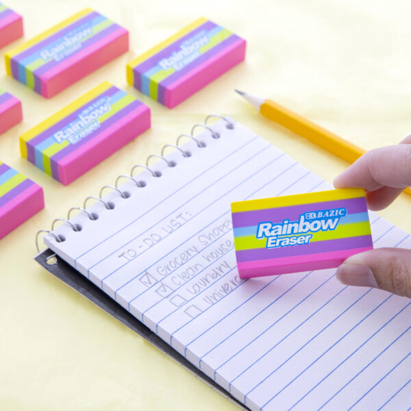 Bazic | Rainbow Eraser (4/Pack)