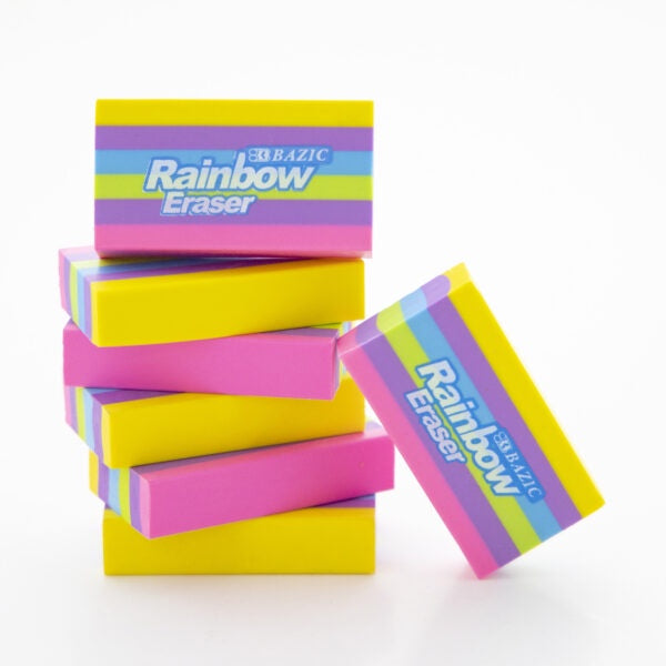 Bazic | Rainbow Eraser (4/Pack)