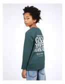 St Goliath | Good Times Tee (8-14Years) in Forest Green