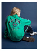 Eve girl | Ultimate 1/4 Zip Crew Sweatshirt (8 - 14 Years) in Green
