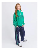 Eve girl | Ultimate 1/4 Zip Crew Sweatshirt (8 - 14 Years) in Green