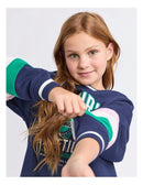 Eve Girl | Ultimate Panel Crew Sweatshirt (8 - 14Years) in Navy
