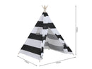 Black & White Stripes Teepee