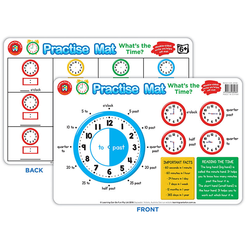LCBF: Practise Mats - What's The Time