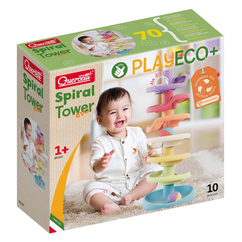 Quercetti | Play Eco Ball Tower, 10 pcs