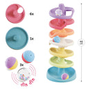 Quercetti | Play Eco Ball Tower, 10 pcs