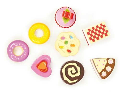 Le Toy Van 3 Tier Cake Stand Set with Wooden Desserts RRP $59.99
