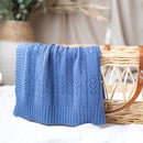 Midnight Blue Fern Bassinet Blanket