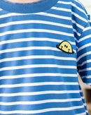 Band Of Boys | Blue Striped Smile Tee