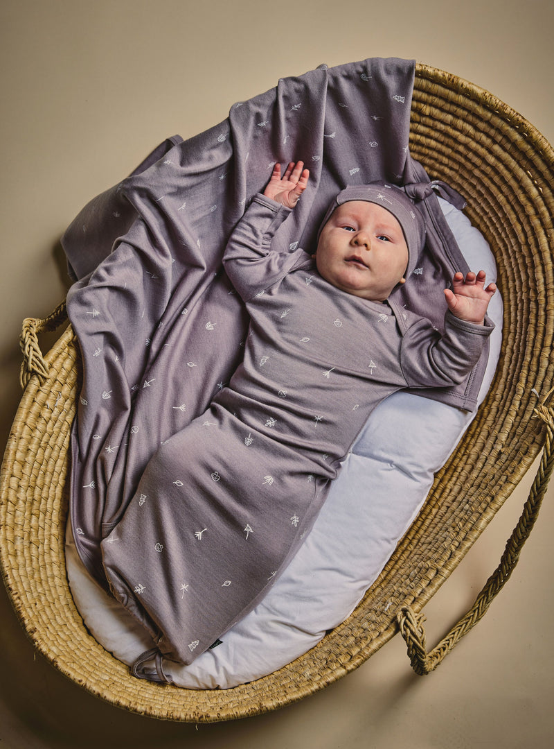 LFOH | Newcomer Baby Gown - Taupe Nature