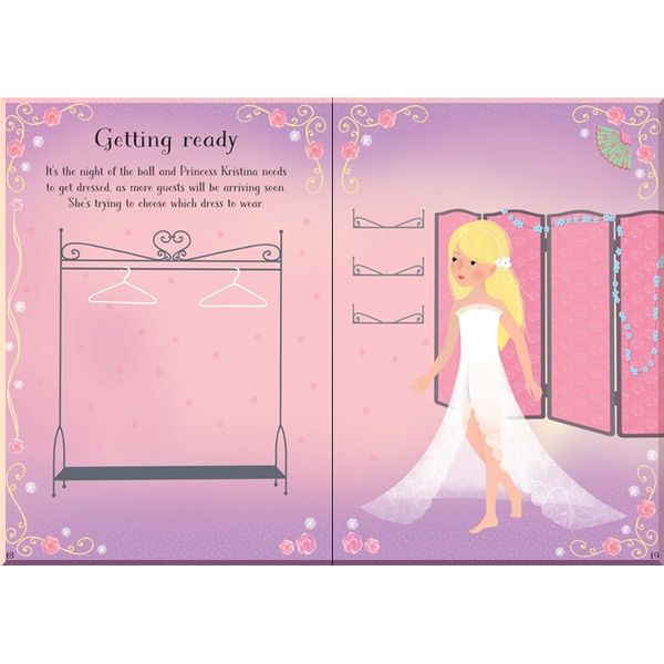 Snow Princess Design Usborne | Little Sticker Dolly Snow Princess
