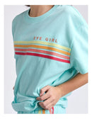 Eve Girl Retro Tee (8 - 14 Years) in Light Blue