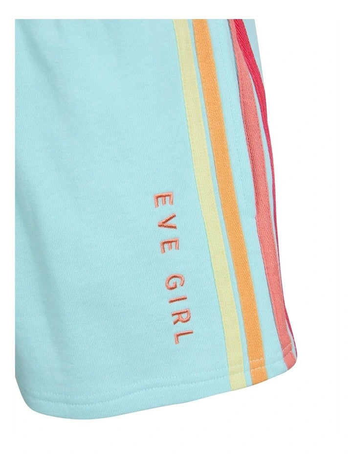 Eve Girl | Retro Fleece Short (8 - 14 Years) in Light Blue