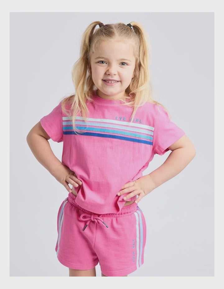 Eve Girl | Retro Tee (3 - 7 Years) in Pink