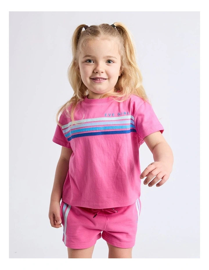 Eve Girl | Retro Tee (3 - 7 Years) in Pink
